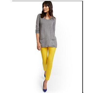 New York & Co Gray Tunic Sweater L